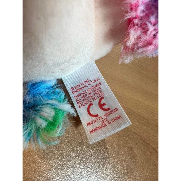 Ty Beanie Boo Rainbow 2018 6" No tag - Picture 5 of 7